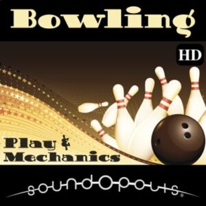 The image on Sonniss is of a "Bowling Sound Library," showcasing the game's pins and ball as featured in the sound effects collection.