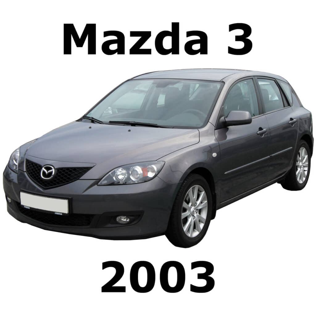 A gray Mazda 3 2003 compact car for automotive sound effects in the sfx library on Sonniss.