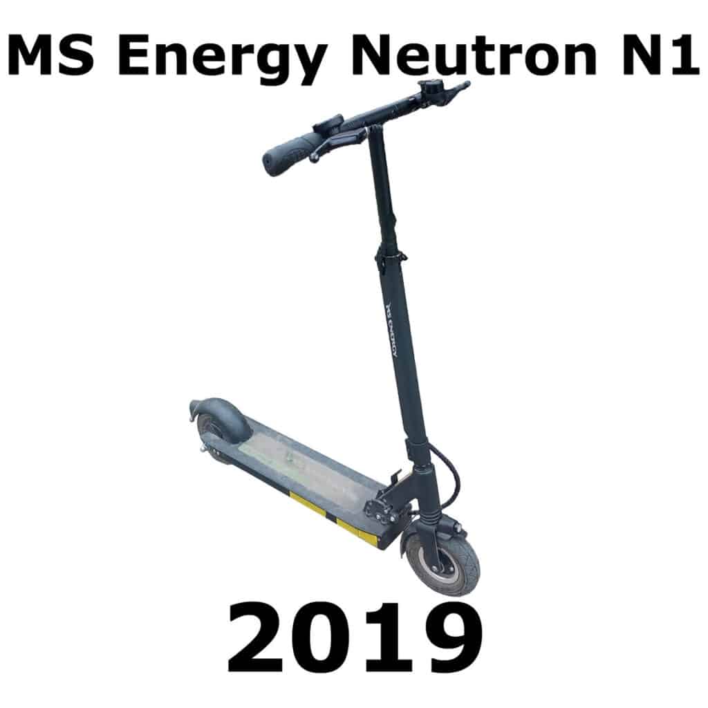 The image is of a sound effects library on Sonniss. Electric kick scooter "MS Energy Neutron N1 2019" set against a plain backdrop.
