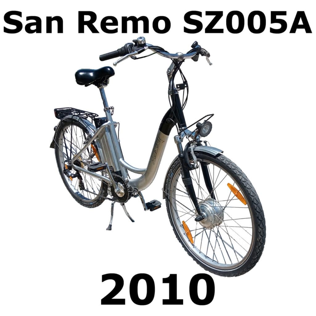 The image is of a "sound effects library" on Sonniss, showcasing the electric bicycle sound effects with step-through frame noises.
