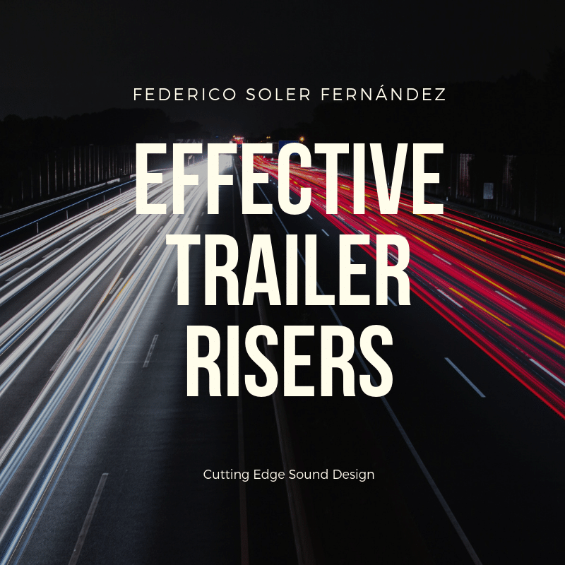 Sound Library Image: Blurred highway lights at night. "Federico Soler Fernández - Trailer Risers - Sound Design Essentials.