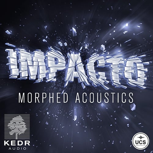 Discover 'IMPACTO: Morphed Acoustics' with a shattered glass effect—ideal for your SFX library at Sonniss.