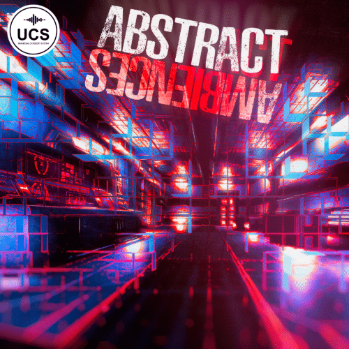 The image depicts the cover of 'Abstract Indifference', a compilation featured in the Sound Effects Library on Sonniss.