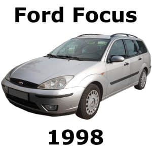 An image of a Ford Focus is displayed on a white background, representing an aspect within the sound effects library on Sonniss.