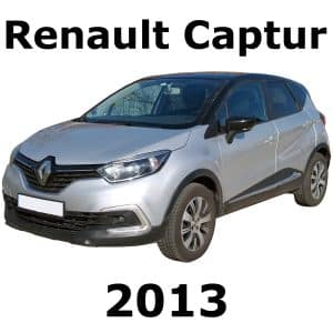 An image of a sound effects library on Sonniss. A silver 2013 Renault Captur compact SUV showcased from a front-side angle.