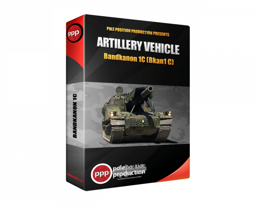 Artillery Vehicle Bandkanon 1C Sound Effects Library