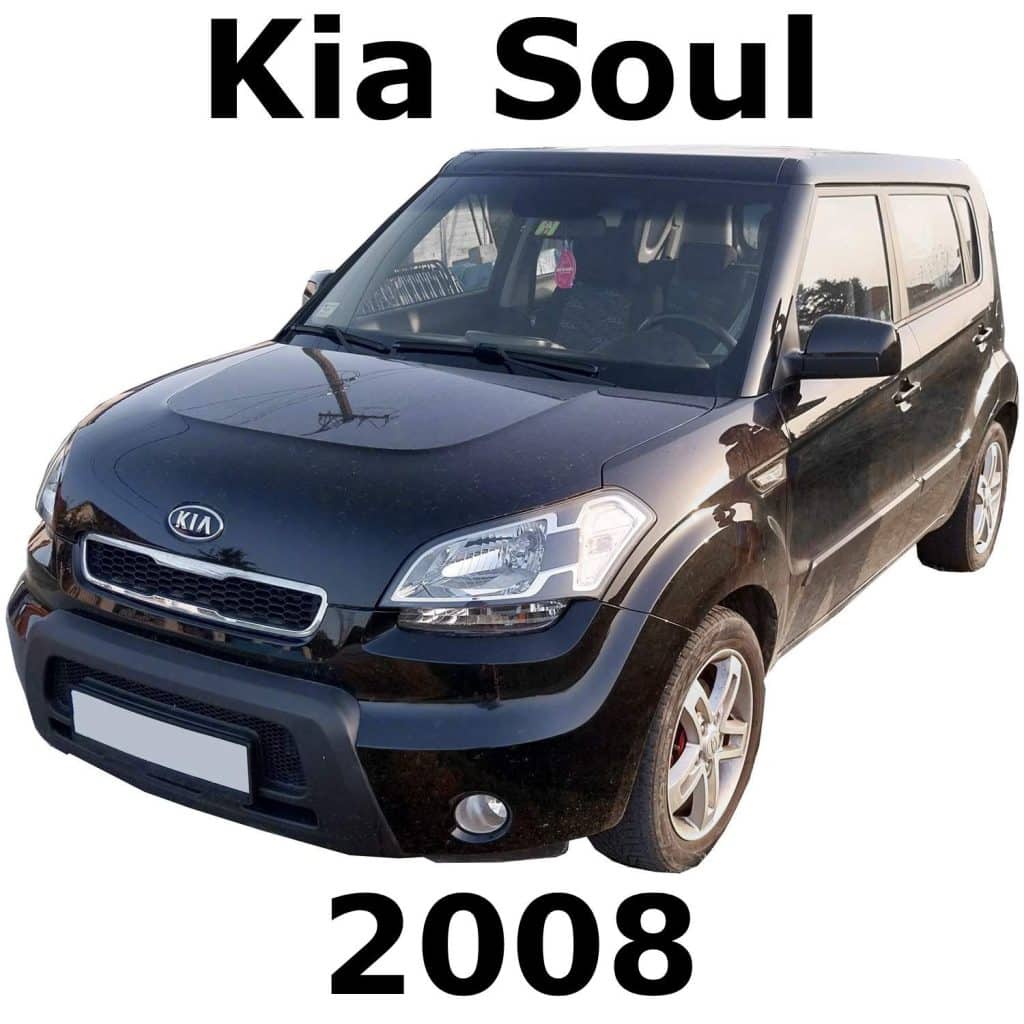 The kia soul 2008 is shown on a white background.