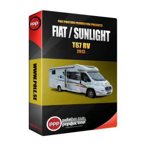 A box with a rv and the words fat sunlight.