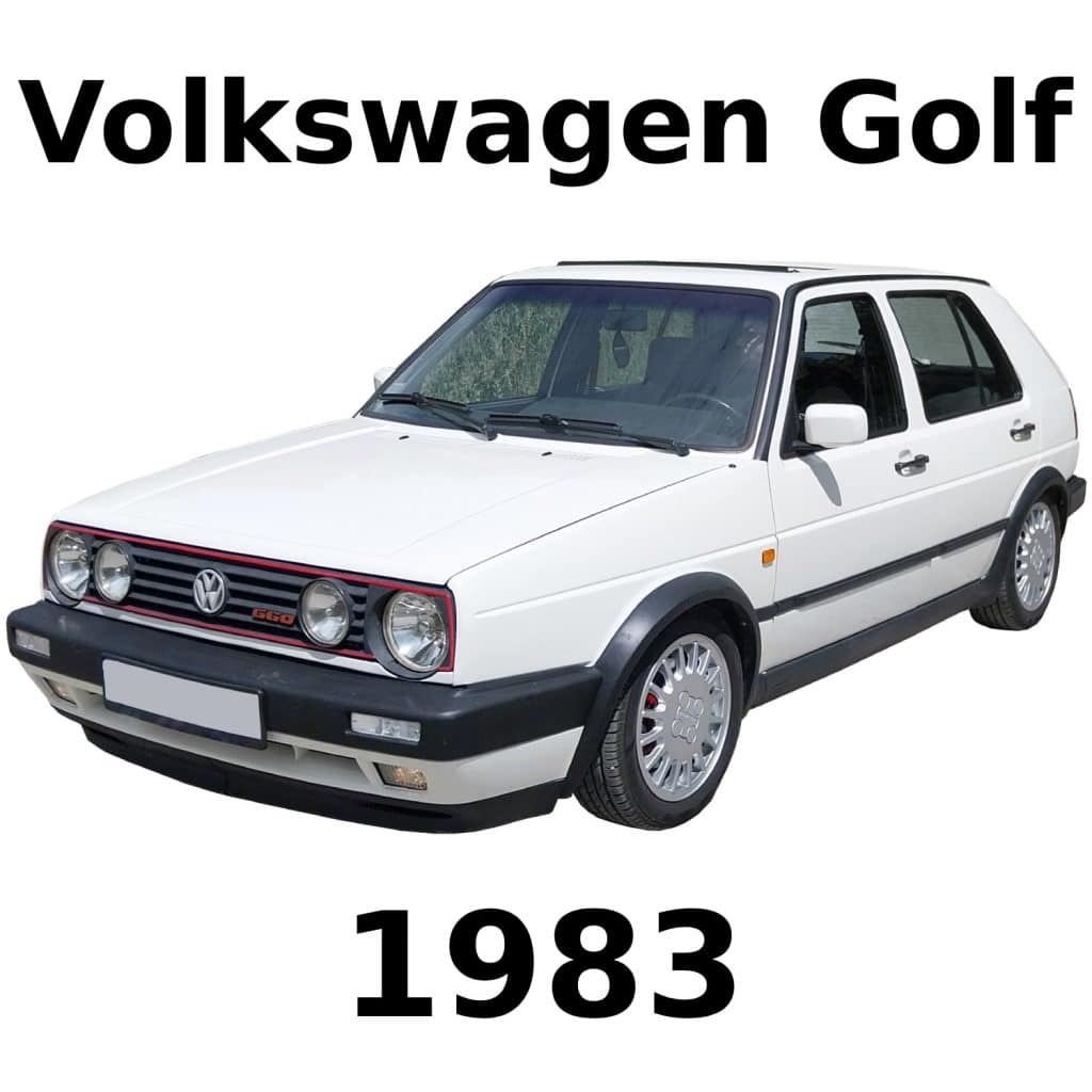 A 1983 Volkswagen Golf car sound library image on Sonniss, perfect for vintage vehicle sound effects reference.