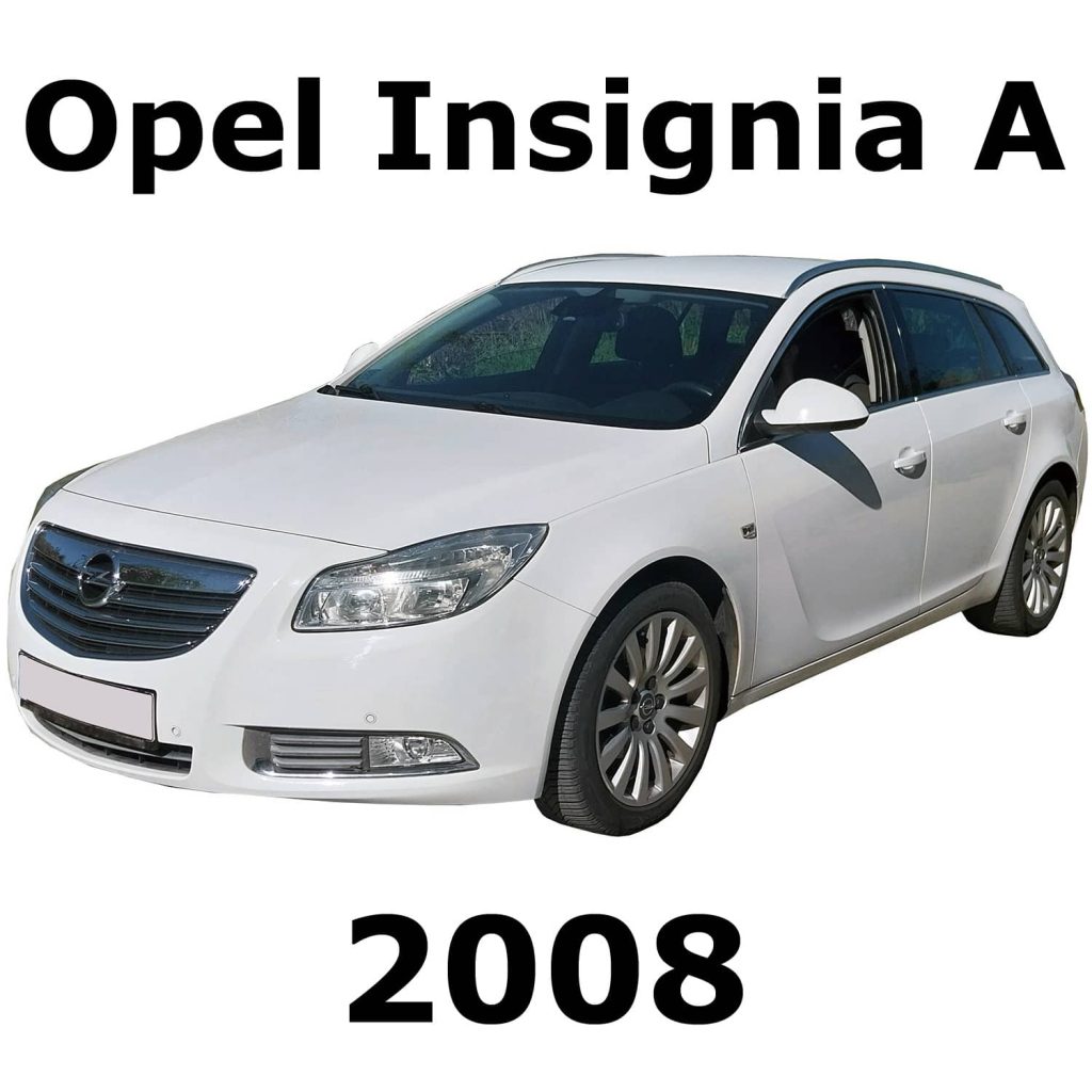 Opel Insignia A 2008 station wagon at an angle for car door closing sfx library on Sonniss. Text: "Opel Insignia A 2008.