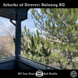 Pine tree viewed from a Suburbs Of Denver_Balcony Air Conditioning.