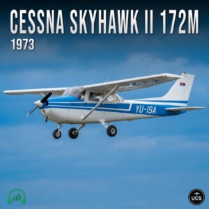 Cessna Skyhawk II 172M 1973 civil utility airplane cover art