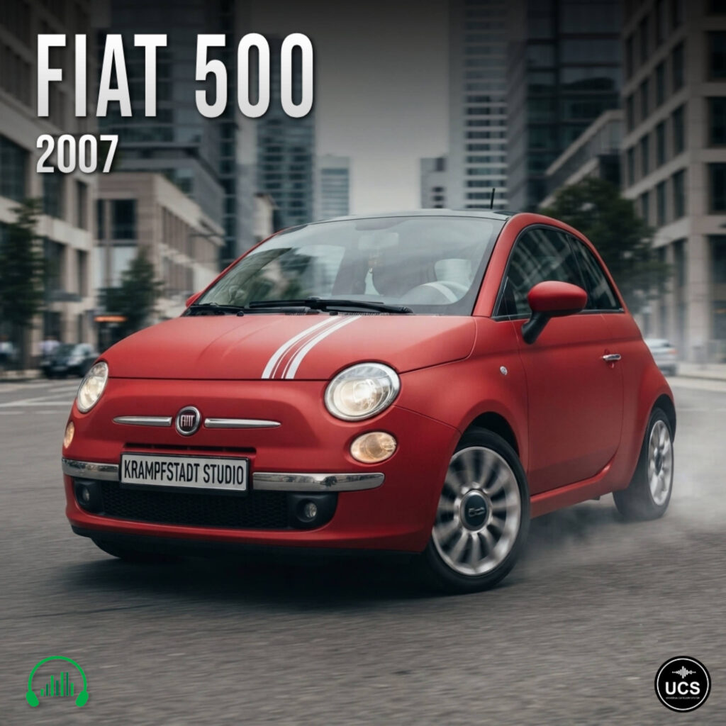 Fiat 500 2007 city car cover art