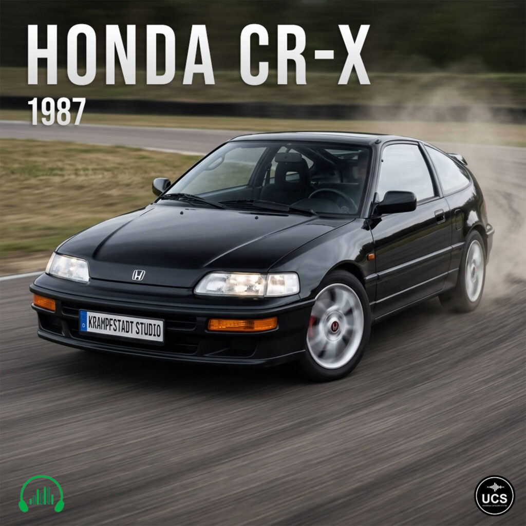 Honda CR-X 1987 sport compact car cover art