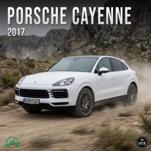 Porsche Cayenne 2017 full size crossover SUV sport utility vehicle cover art